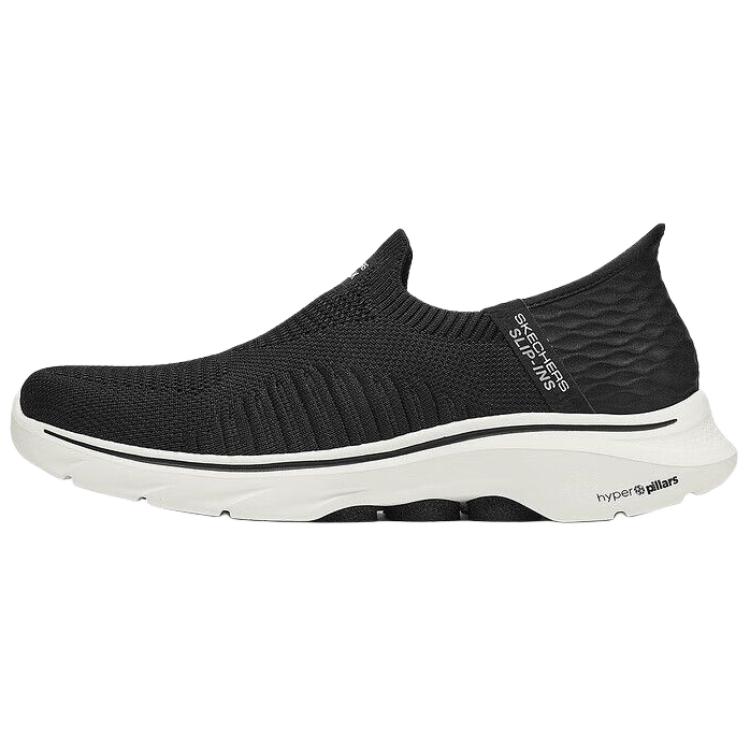 Skechers Go Walk 7 Comfortable Fashion Low Top Casual Shoes Men sneaker Black White 216552-BLK 42.5