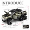 1/24 Scale Large  Land Rover Defender 6x6 Super Off Road Vehicle Alloy Diecast Model Car Sound & Light Child Toy Birthday Gift for Kids