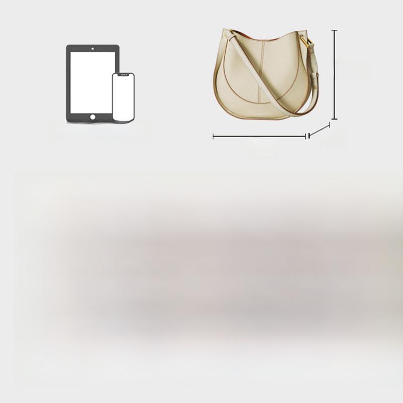 "2025 Women's Luxury Cowhide Leather Saddle Messenger Bag"