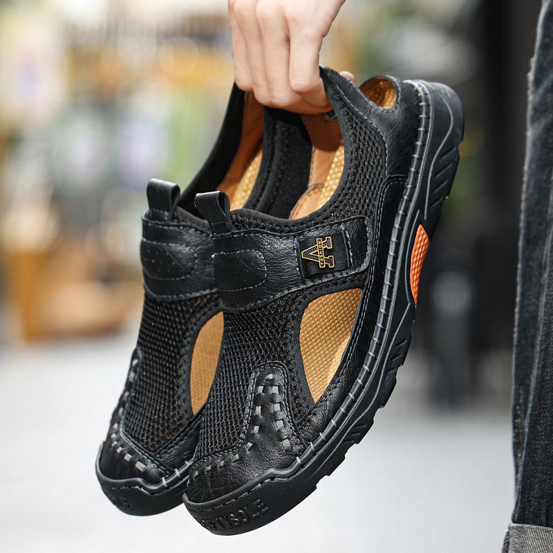 Superleichte Sommer Herren Grüne Lässige Mesh Atmungsaktive Schuhe Mesh Outdoor Herren Sneaker Dämpfung EVA Herrenschuhe Übergröße 38-48