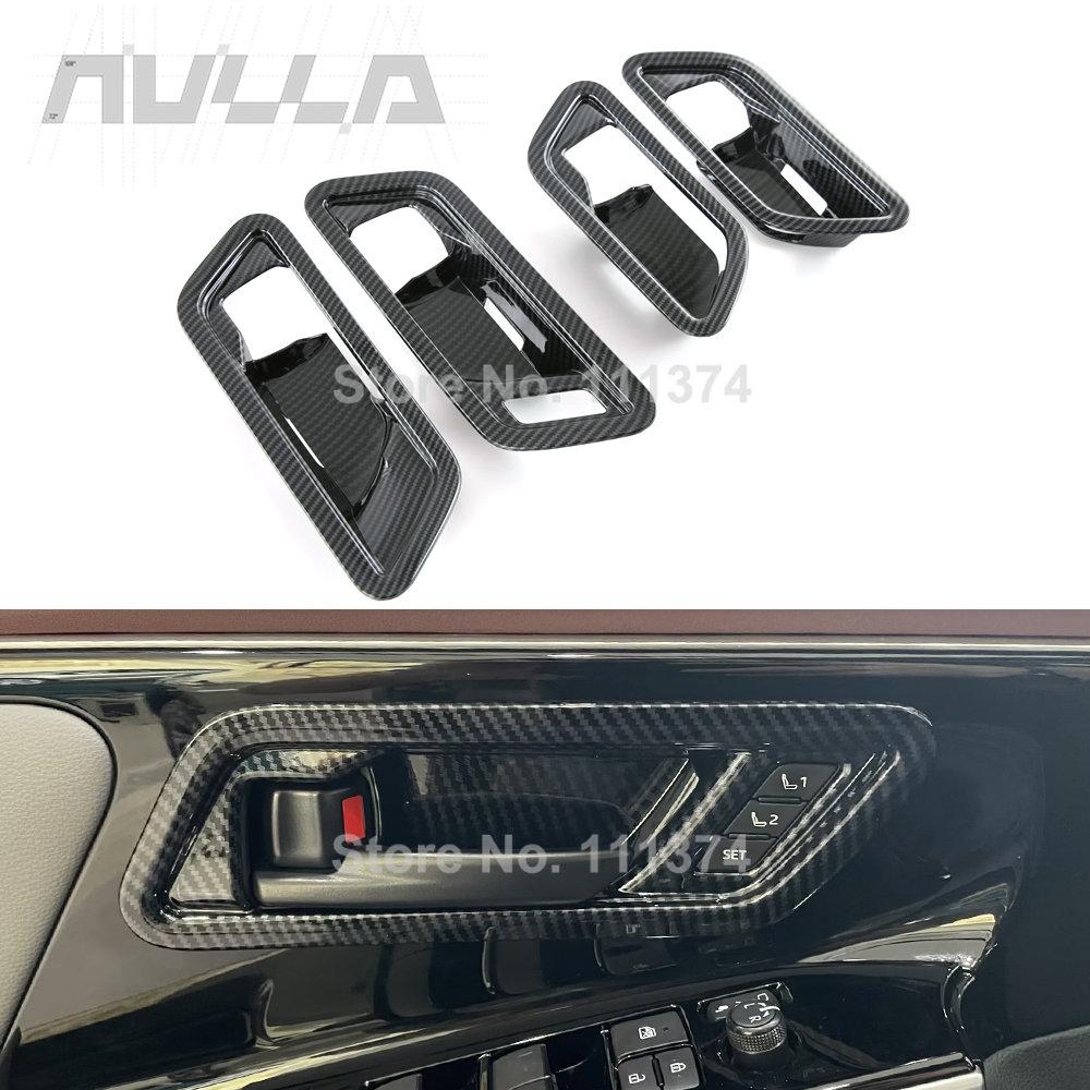 

Для Toyota BZ4X 2022 2023 внутренняя дверная чаша, отделка подлокотника, карбоновый вид, интерьер из персикового дерева Peach Wood look