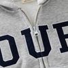 Boys Casual Letter Printed Fleece Lined Hooded Long Sleeve Zip Up Jacket