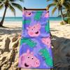 P-Peppa P-Pig Cartoon Towel For Outdoor Camping Beach Towel Super Absorbent Quick-Drying Summer Towel