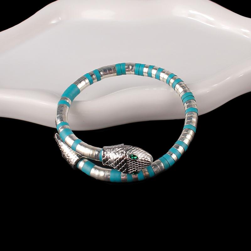 Snake Bone Chain Trend Necklace Cold Casual Shape Winding Personalized Snake Necklace