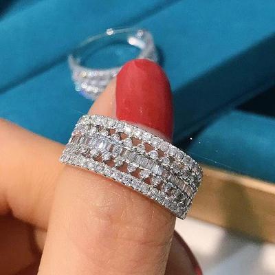 Neue Romantische Hochzeit Ringe für Braut Voll Dazzling AAA CZ Stein Mode Vertraglich Design frauen Ringe Luxus Schmuck 2022