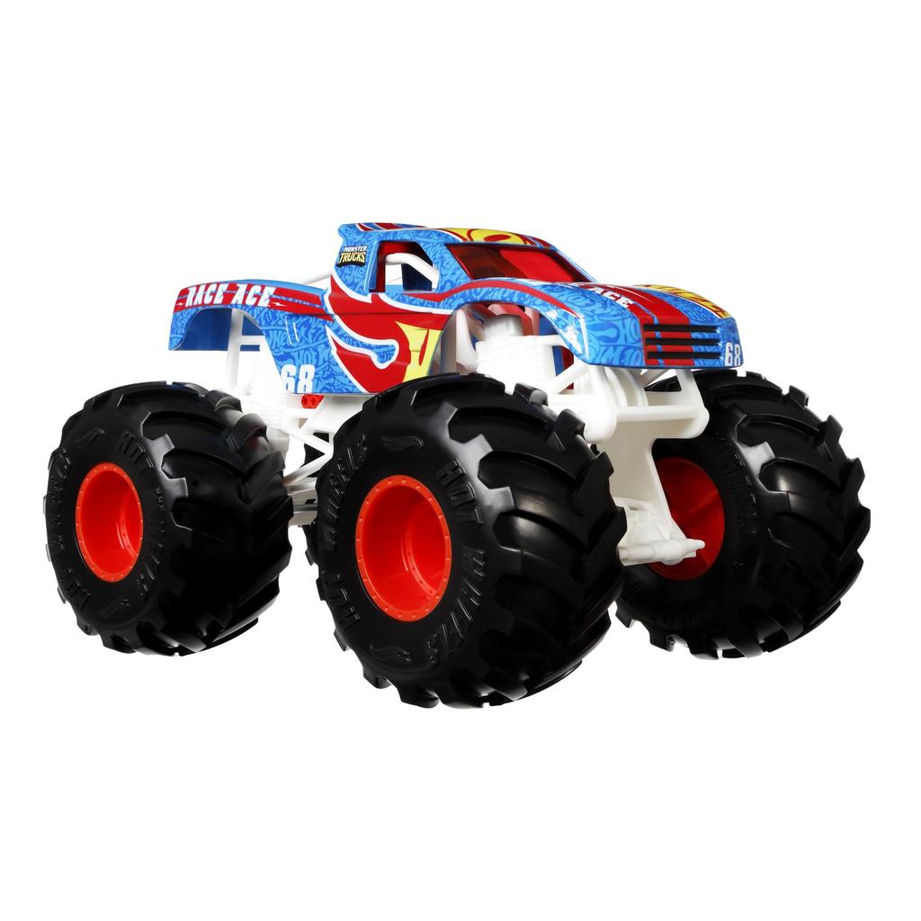 Hot Wheels Monster Truck Veliká velikost Race Ace [Mini auto 1:24] [3 a více] GTJ37