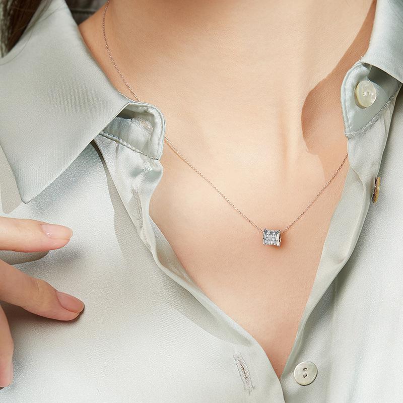 Diamond Studded Small Waist Necklace with Korean Inset Style, Fashionable and Personalized Texture, Collarbone Chain, Best Friend
