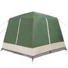 5 Person Family Tent in Green and White 333 x 317 x 194 cm