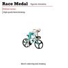 1/87 Scale Realistic Cycling Scene Model Miniature Cyclist Figurine for Model Building Set and Railway Landscape Decors