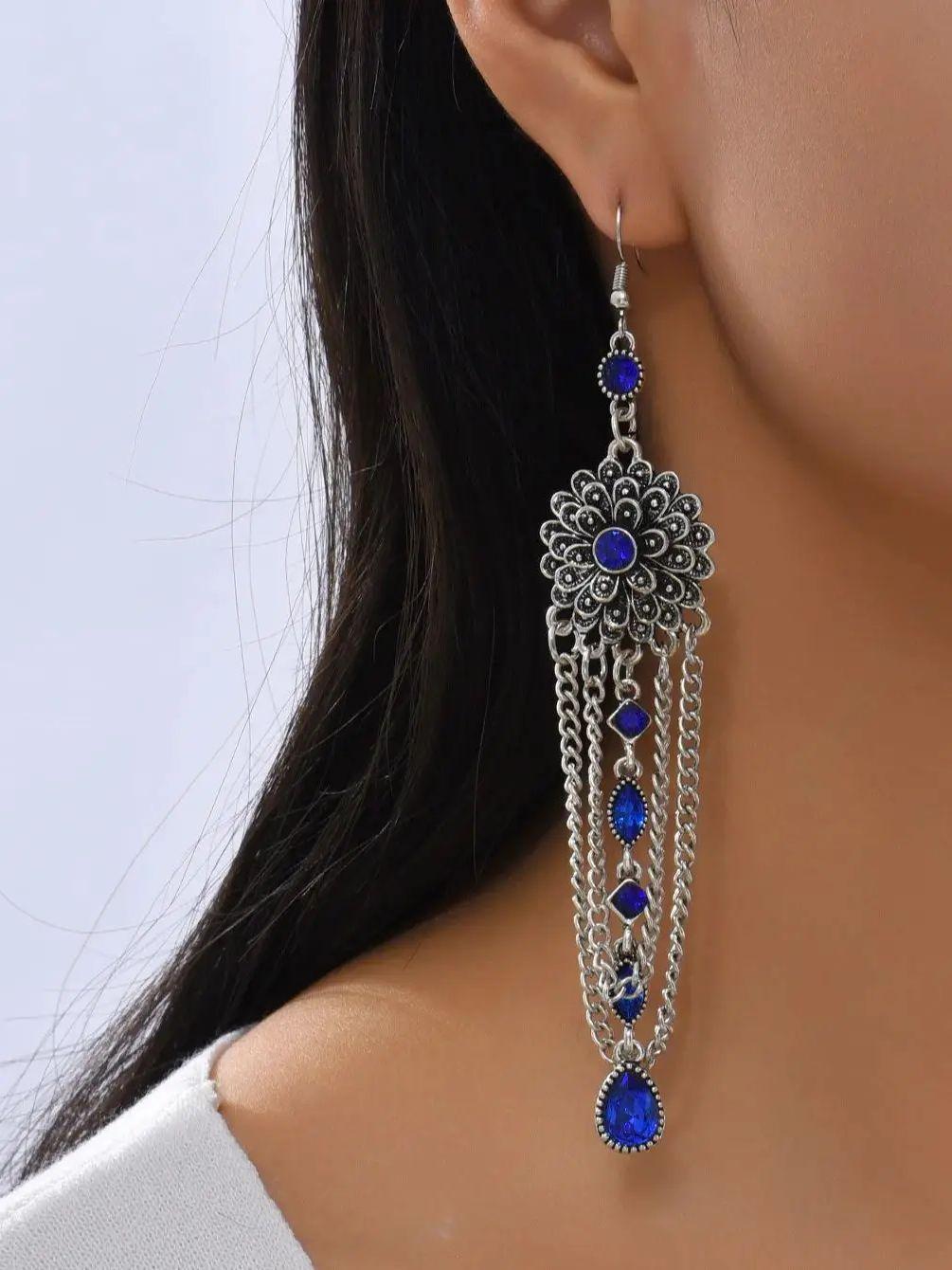 Богемная Мода Универсальные Привлекающие Внимание Серьги Сердечные Аксессуары Модные Универсальные Серьги Серьги Подвески