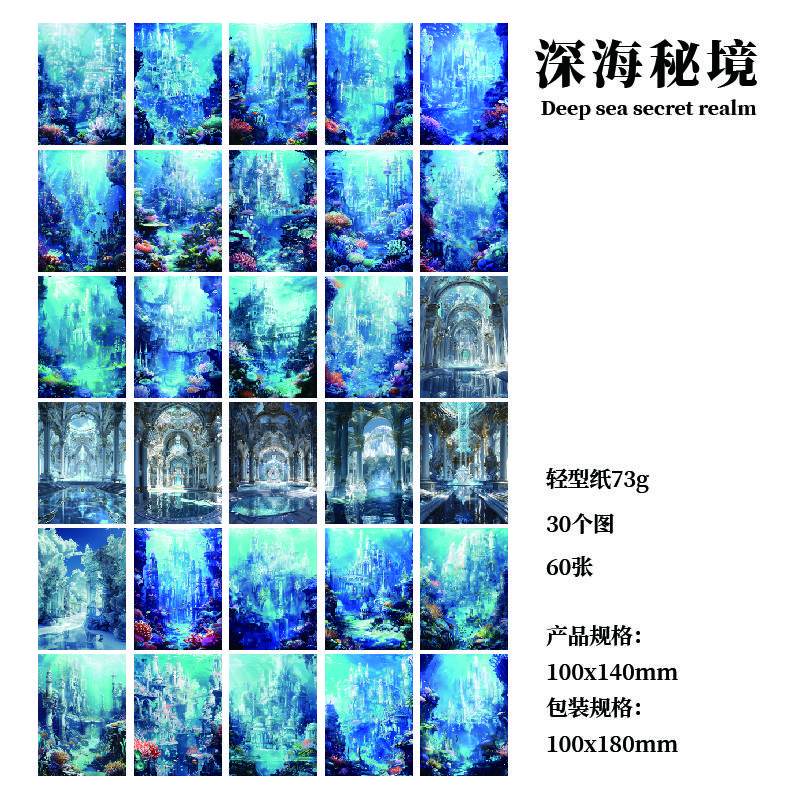 6 styles 60 pcs Time lapse series vintage theme material Paper DIY Collage Paper Scrapbooking Material handmade Diary Album