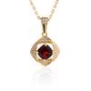 Light Luxury Natural Garnet Gemstone Jewelry Set S925 Silver Pendant Necklace Earring Fine Jewelry Women's Anniversary Gifts