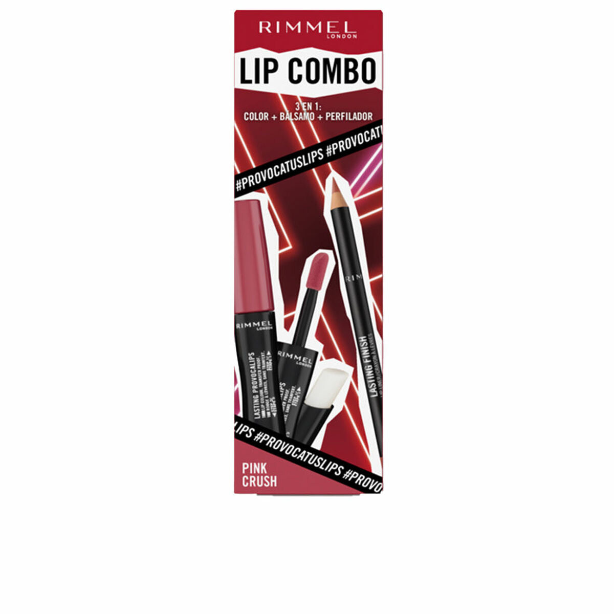 

Rimmel London Lip Combo 3 Piece Makeup Set Pink Crush