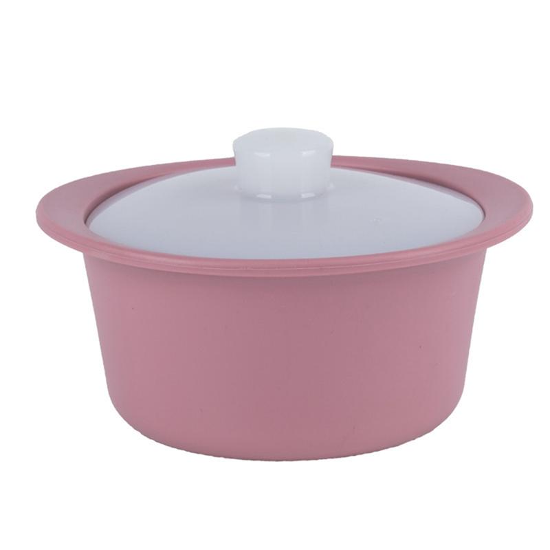 

SHGO-Heat-Resistant Cooker Silicone Microwave Steamer Pot With Handle& Lid-Grade Steamer Bowl, Dishwasher Safe