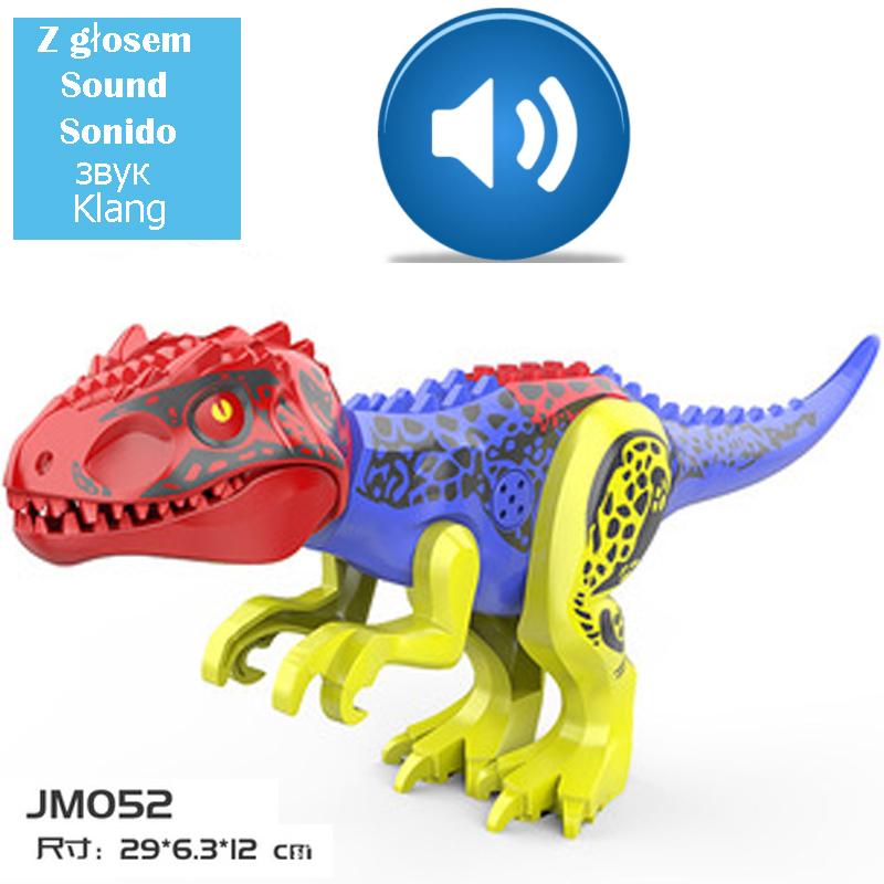 Big Dimension Assembled Construction Blocks Plaything Dinosaur World Triceratops Tyrannosaurus Children Animal Miniature Bricks Playthings for Boys