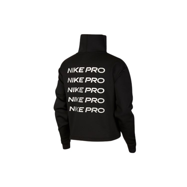 Nike Pro Training Fitness Hoodie Women Tops Black DC1081-010