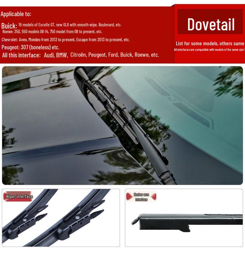 Original Frameless Wiper for Changan Qiyuan A07, Q07, A05 - Silent and Effective