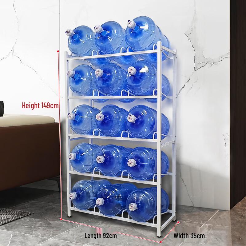 Zhaoran 10-Bottle Double-Row 5-Tier Water Bottle Storage Rack