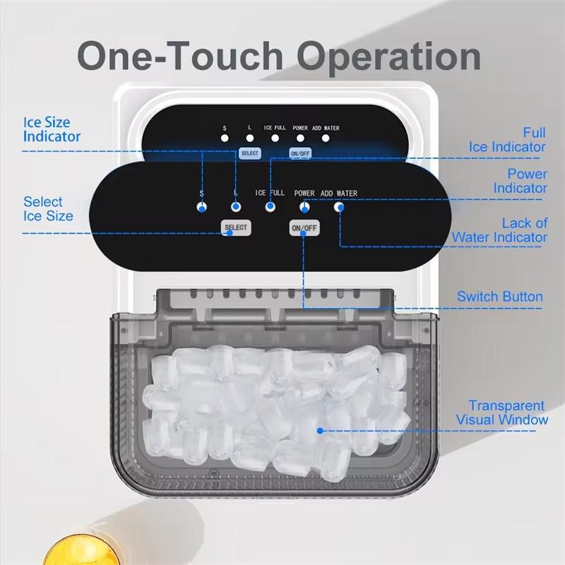 Household Portable Ice Maker APP Intelligent Control WiFi Remote Ice Making Machine Office Mini Electric Ice Cube Maker