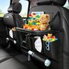 Foldable Table Seat Back Rear Seat Car Storage Large with Drink Kick Easy Compatible with Family and Kei Cars Multifunctional & IncludedBLUESEATEC