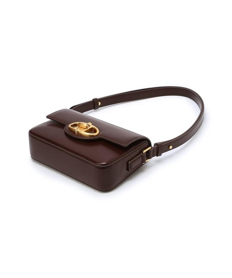 Athe Vanessabruno [Meringue] Burgundy Botalato Leather Plain Shoulder Bag S Aaba6E377D3
