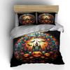 Halloween Themed Decorative Set Bedding Set with 1 Duvet Cover 2 Pillowcases Single Double King Queen, Gift