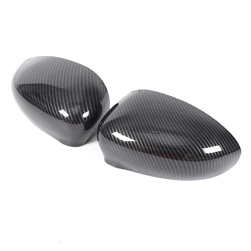 

For Fiat 500 2016-2026 ABS Carbon Fiber Car Exterior Mirror Caps Replacement Accessories Car Exterior Modification Accessories