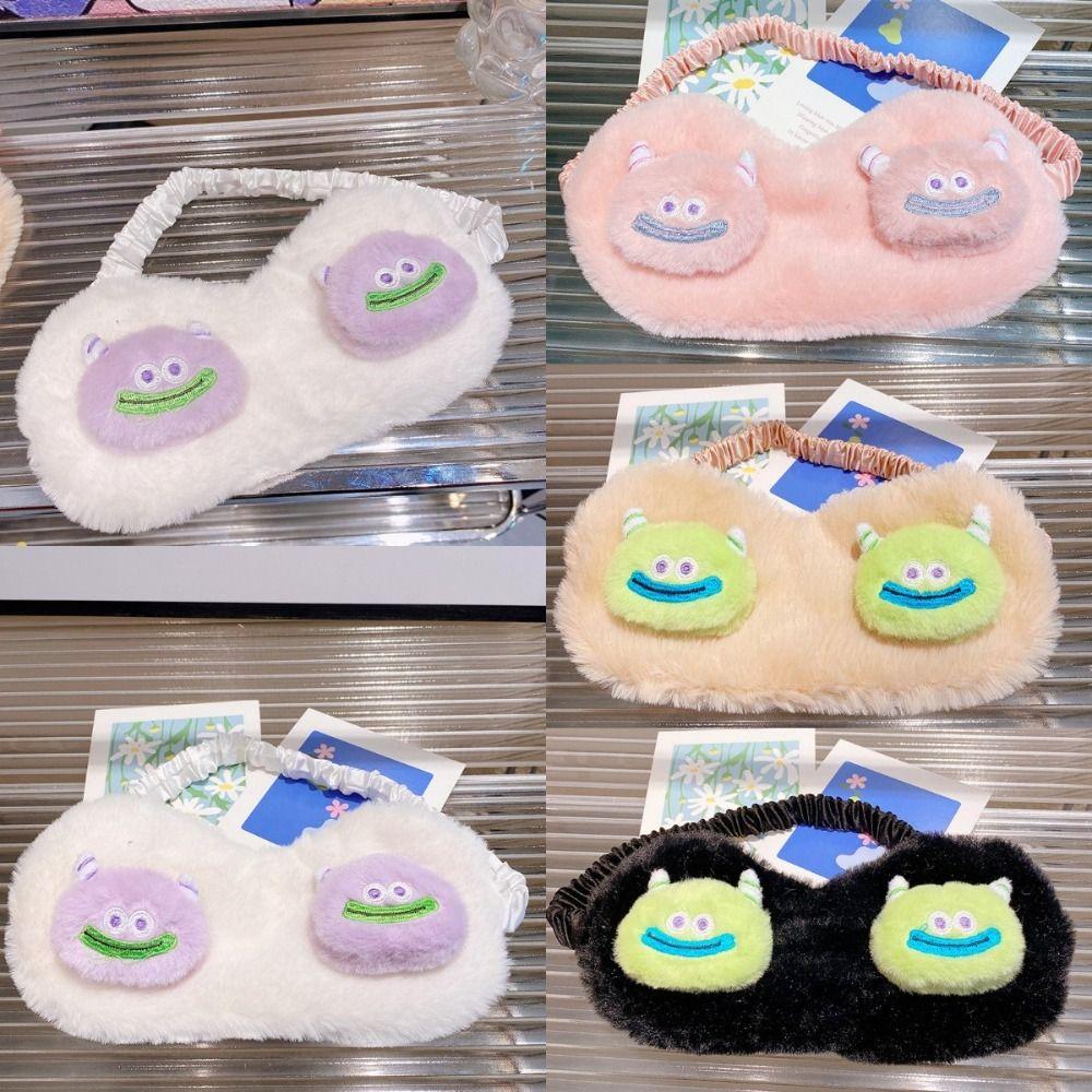 

Светоизоляционная мультяшная маска для глаз, пушистая маска для затенения сна, затемняющая маска для глаз, аксессуары для сна