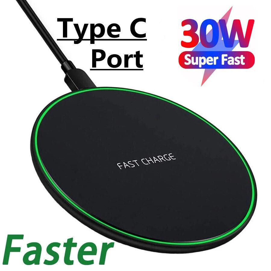30W Wireless Charger USB C Fast Charging Pad Quick Charge QC 3.0 Fast Charging