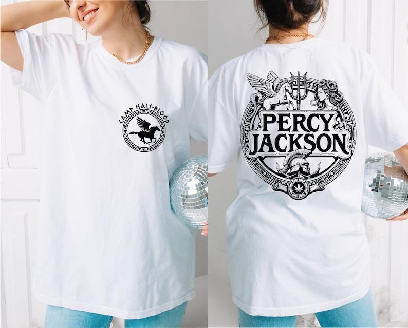 Percy Jackson Graphic T Shirts Camp Half Blood Chronicles Branches Tee Halfblood Shirts Summer Cotton Tee Tops Aesthetic Clothes
