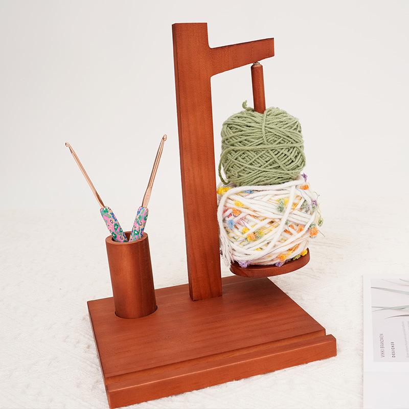 Vlnový stojan cívka nástroj na předení bukový nástroj na háčkování svetrů pletení dřevěná cívka na navíjení vlny