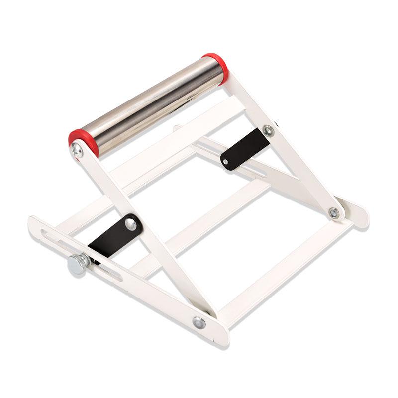 Adjustable Folding Stainless Steel Material Support Stand with Lifting Auxiliary Bracket