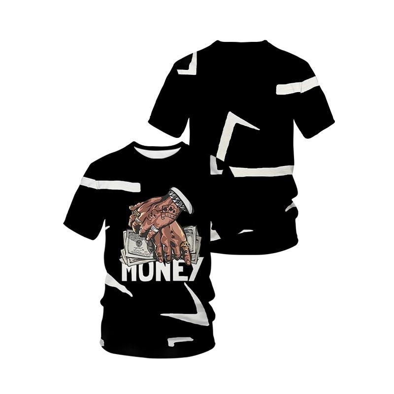 Summer Funny Casual Style For Men 3D Printed Men's T Shirts Fashion O-Neck Short Sleeve Sportswear Streetwear Oversized Tops