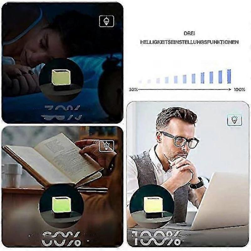 Bluetooth-Lautsprecher Wecker mit LED-Touch, Drahtloser Lautsprecher, Heim-Audio, Gadgets