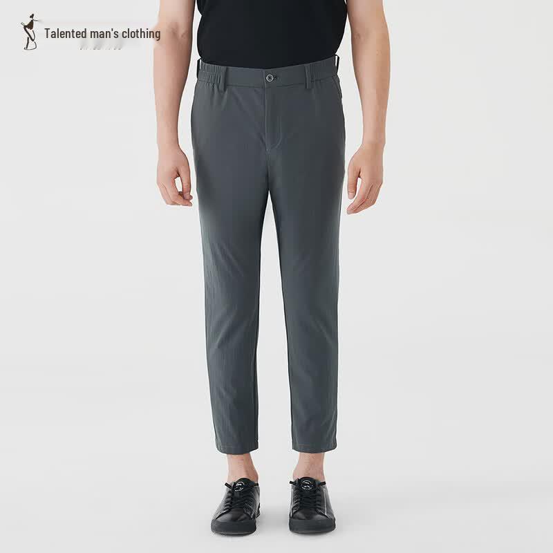 

Men s TRIES Elastic Waist Cropped Casual Pants 76
