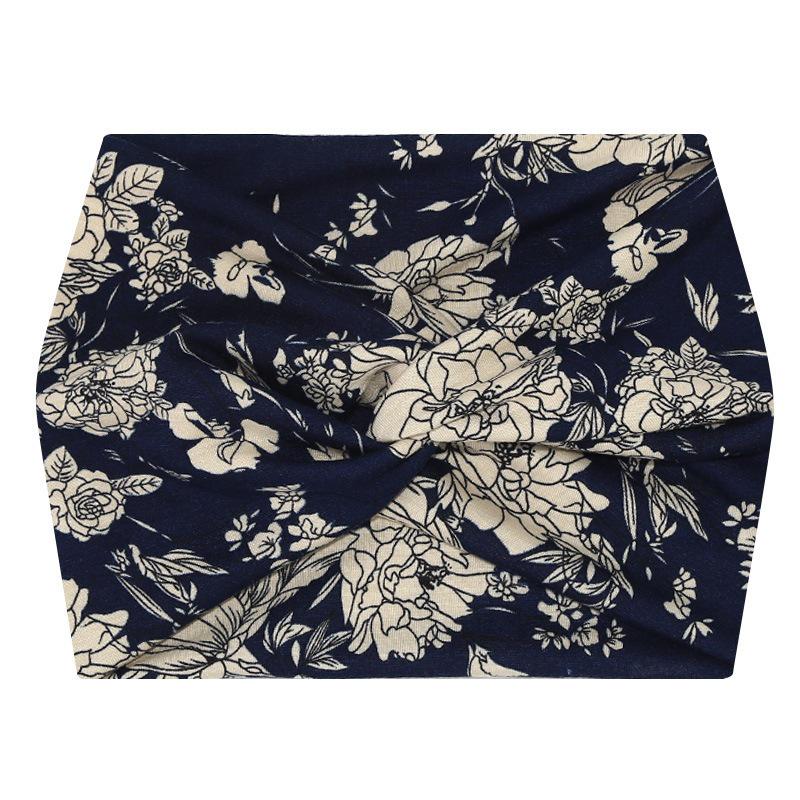 Bohemian Paisley Women's Wide Elastic Cotton Headband - Non-slip, Breathable, Skin-friendly