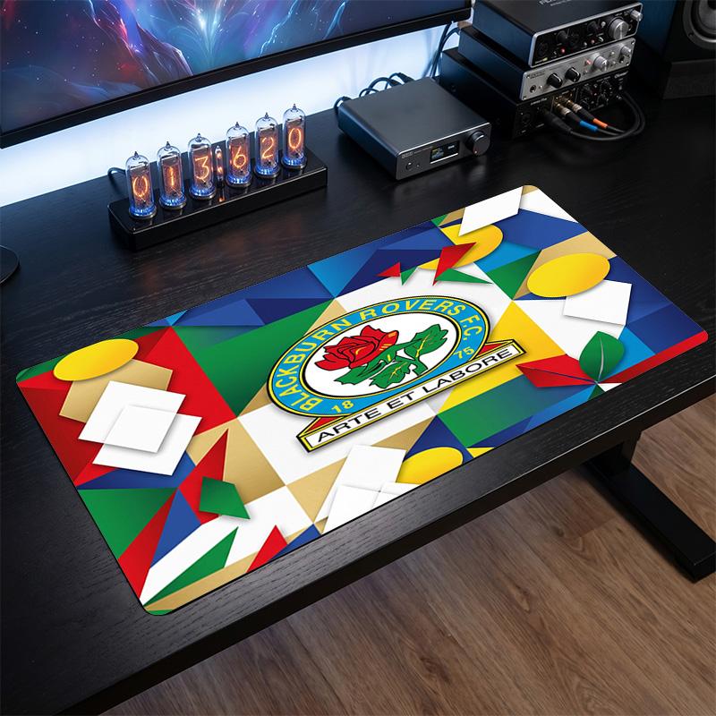 Tappetino per Mouse Grande Stampa Calcio Blackburn Rovers, Tappetino Esteso Antiscivolo per Scrivania da Gioco per Ufficio Casa