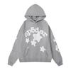 Unisex Oversized Hoodie With Puff Print Letter Design Streetwear Casual Sweatshirt Teens Adults