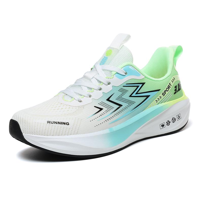 Mens Running Shoes  New Mesh Breathe Lightweight Cushioning Thick Sole Marathon Sneakers Fashion Multi-Color Casual Sneakers