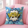 Art Welcome Cushion Cover Natural Linen Pillow Case DoubleSided Print Decorative Sofa Pillowcase Home Decor Gift