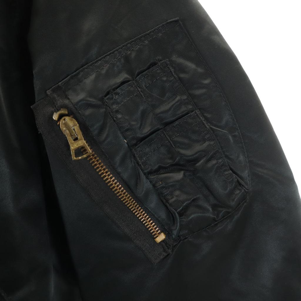 CORINTH Made in USA MA-1 Flight jacket M black Padded Military Men's Used