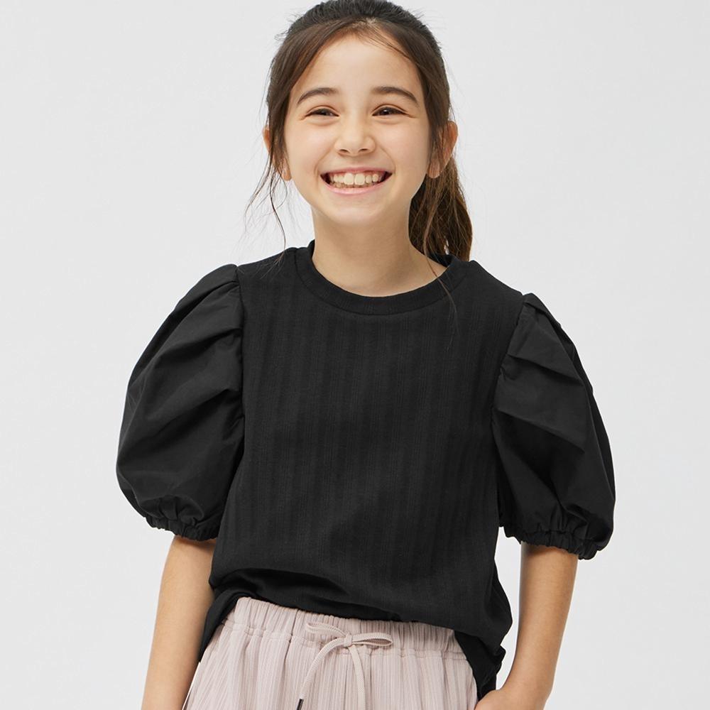 

Объемный рукав GU by Uniqlo GIRLS T, рукав 5 минут