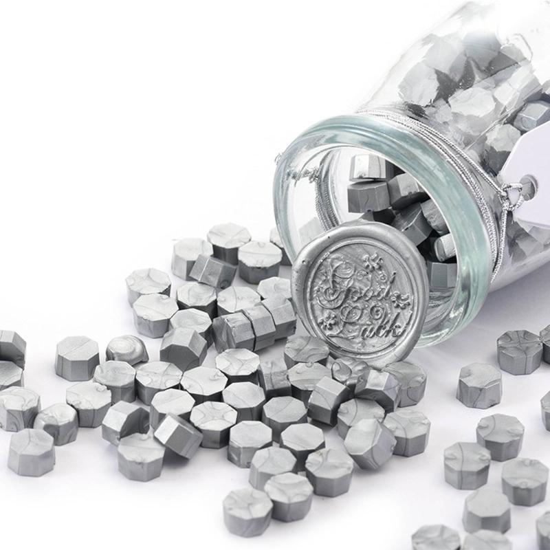  150pcs Octagonal Wax Seal Stamps Scrapbook Material Sealing Wax DIY Craft Decoration Birthday Wedding Stamp