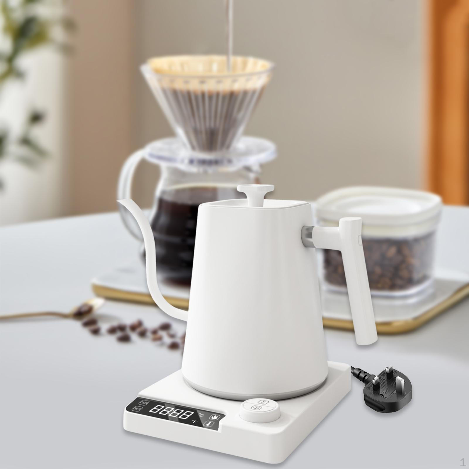 

Электрический чайник с гусиным носом, Быстрый нагрев для пуровера 0,9 л Чайник из нержавеющей стали