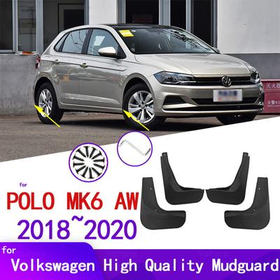 Dla VW Volkswagen Polo MK6 AW 2018 Samochód Błotnik Błotniki Osłony Chlapacze Osłona Chlapacze Samochód