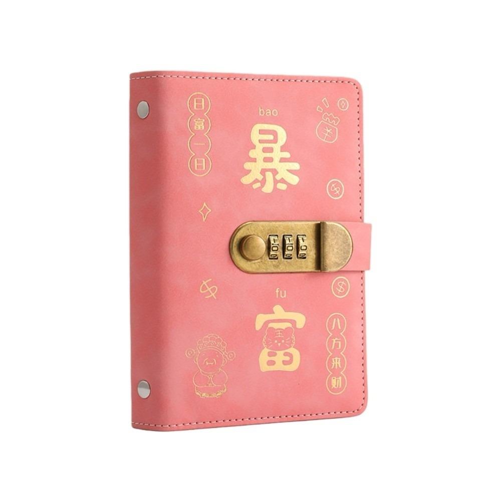Waterproof Money Saving Book PU Leather Money Storage Bag Ledger  Financial Tool