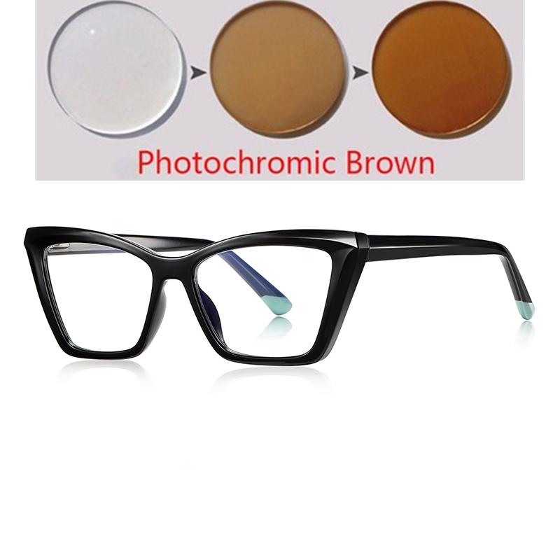 Blue Light Blocking Student Cat Eye Nearsighted Glasses For Women  Myopes Lunettes Female Prescription 0 -0.5 -0.75 To -6.0