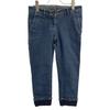 Brunello Cucinelli MPLI7P5090 Blue Cotton Roll-Up Tapered Denim Pants Bottoms 38 blueUsed