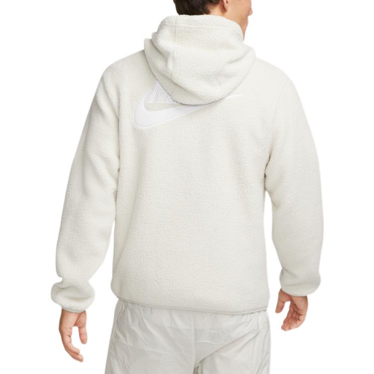 Nike Sweatshirts Men's White Hooded Moderate Regular DV8155-100