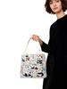 Panda Pattern Canvas Handheld Bag With Embroidery For Casual Day Use